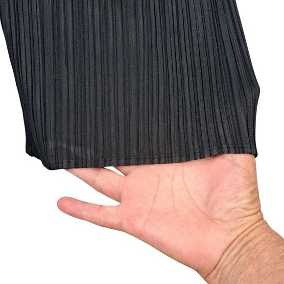 Pleats Please by Issey Miyake Black Pants EUC Size 1 - Picture 5 of 9